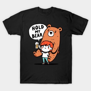 Hold my Beer Bear Girl T-Shirt